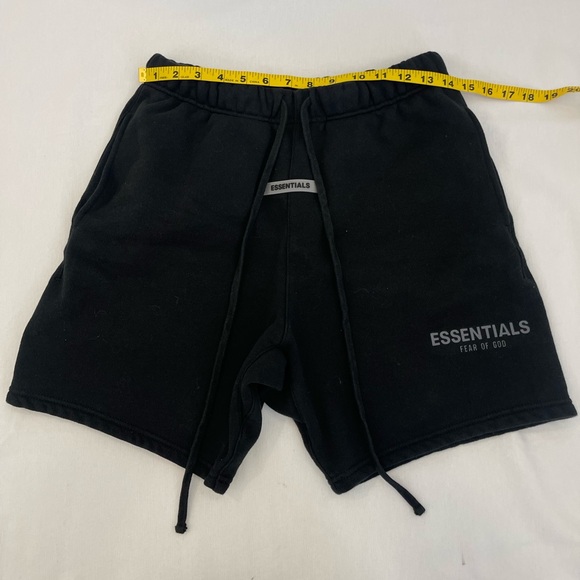 Fear of God ESSENTIALS Black Sweat Shorts XXS - Picture 10 of 11